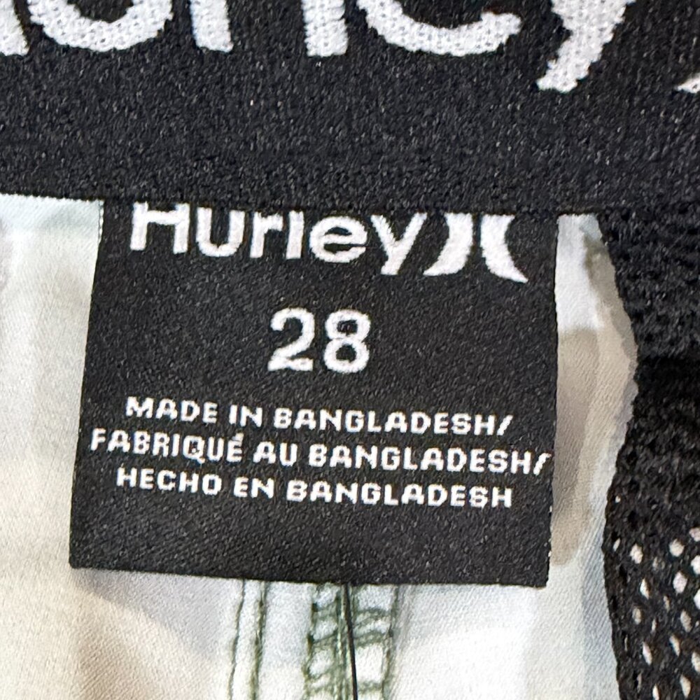 Hurley Men’s Hybrid Walk Shorts 28 Cilantro Green Stretch Water Repellent ATB - Picture 7 of 16